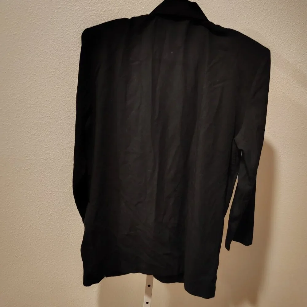 Bentley Women's Black Jacket Blazer Size Medium Polyester Rayon